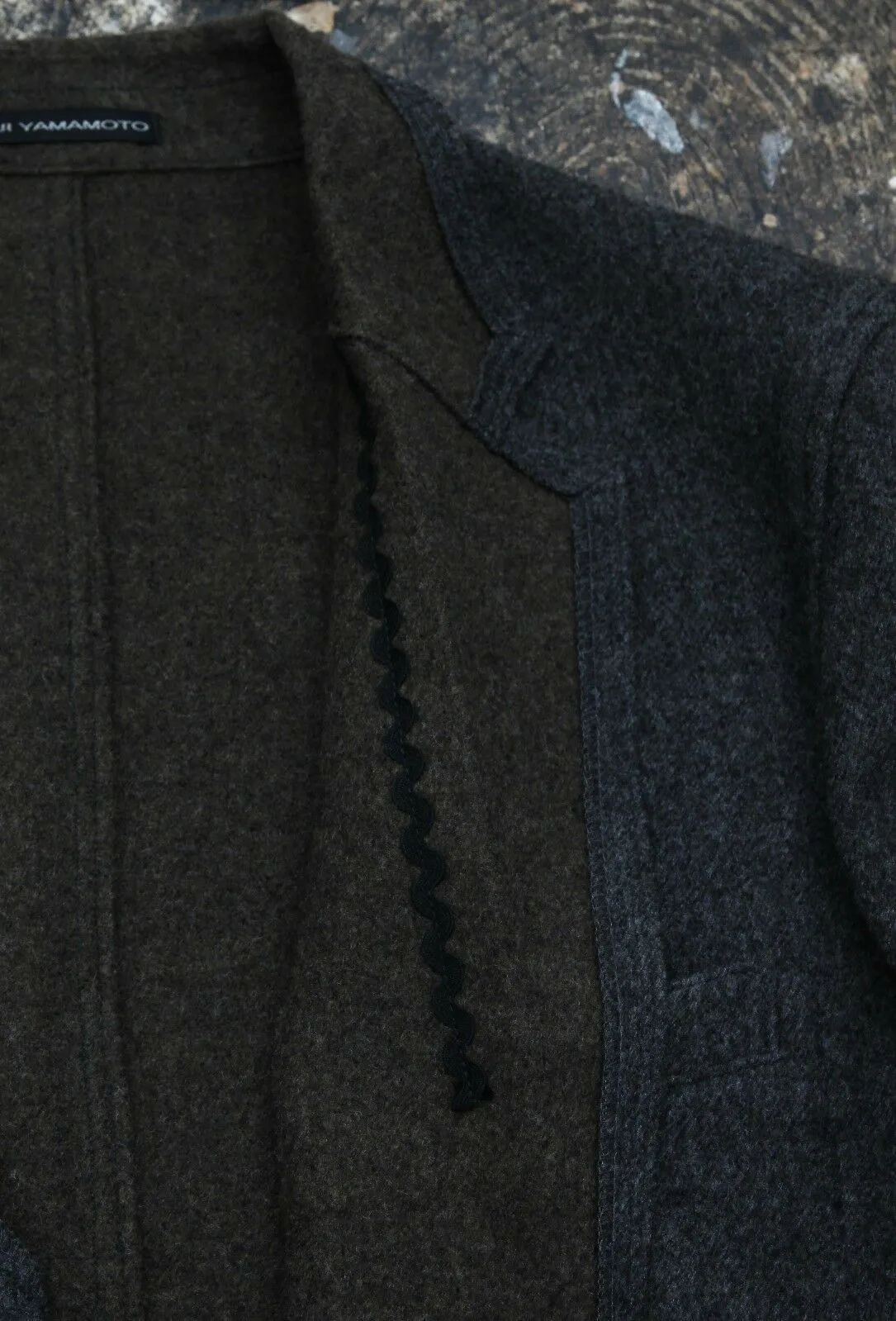 3/4 Length Grey Wool Coat Jacket