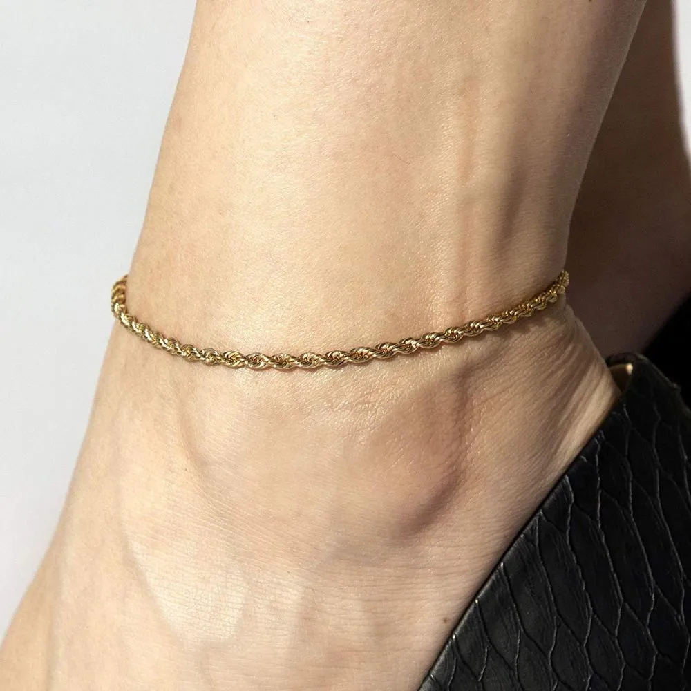 3mm Rope Chain Anklet