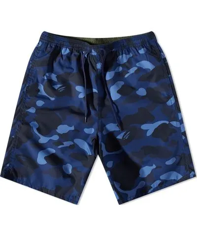 A Bathing Ape Men's Colour Camo Shark Reversible Shorts