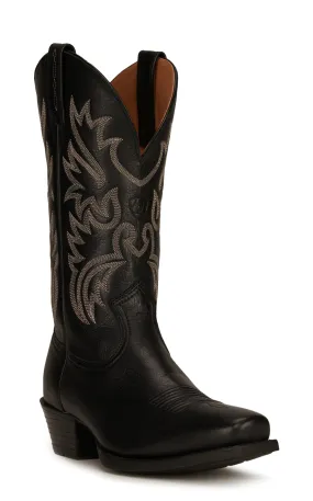 Ariat Men's Legend Black Deertan Punchy Toe Cowboy Boot