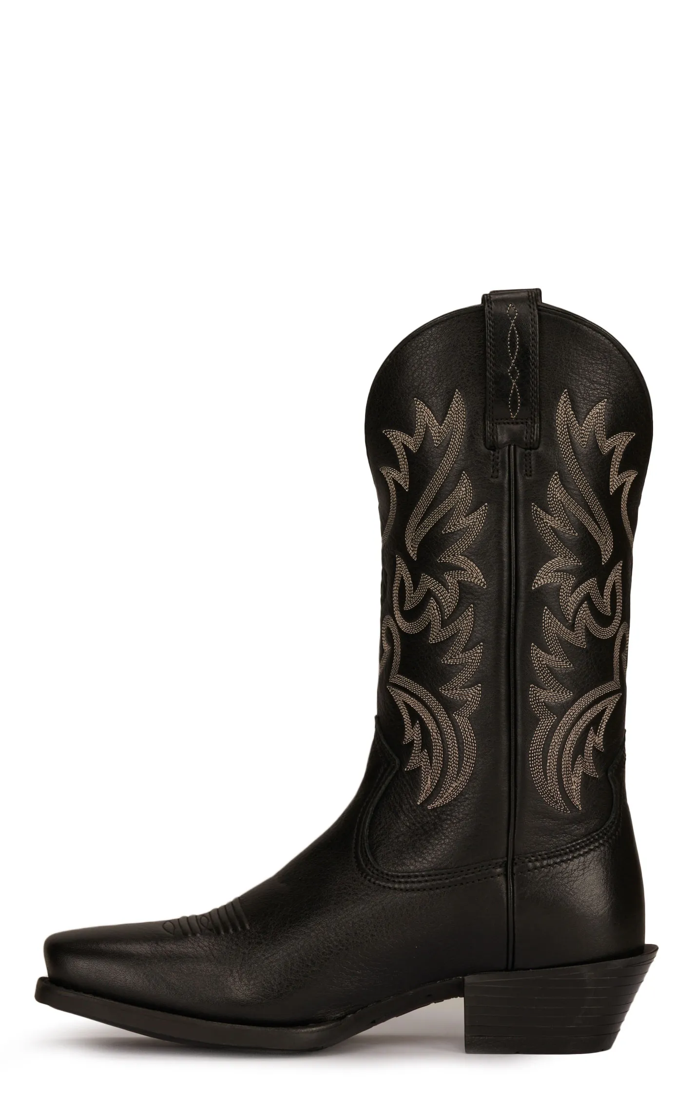 Ariat Men's Legend Black Deertan Punchy Toe Cowboy Boot