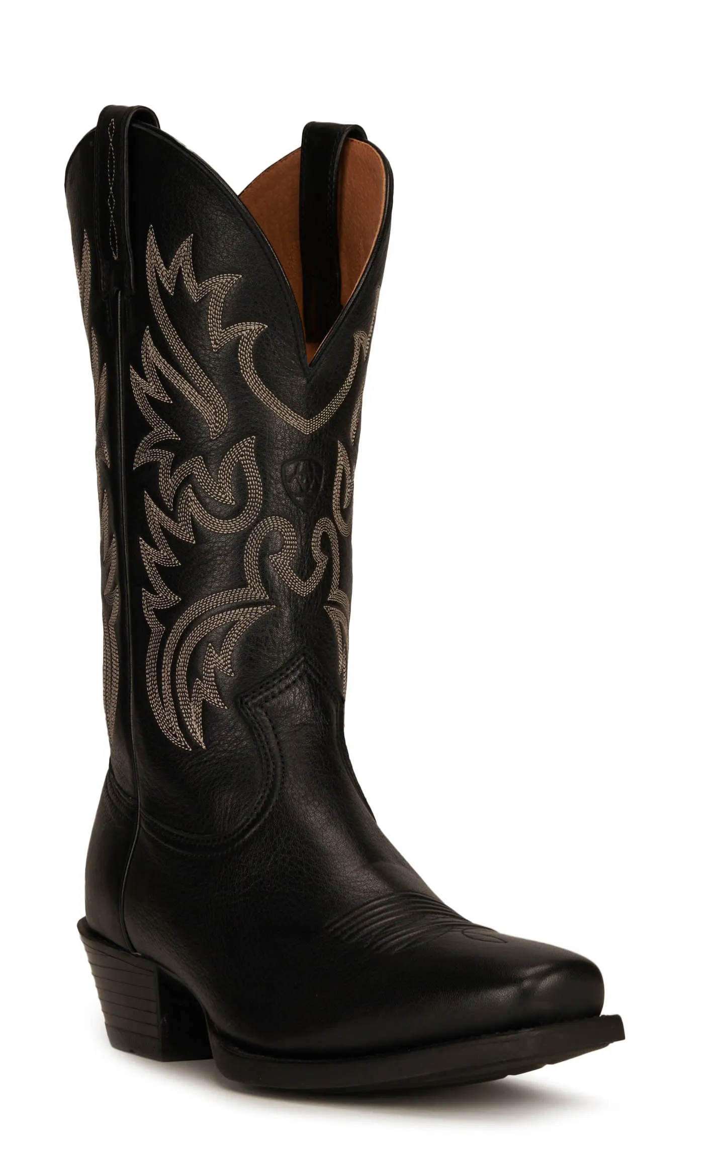 Ariat Men's Legend Black Deertan Punchy Toe Cowboy Boot