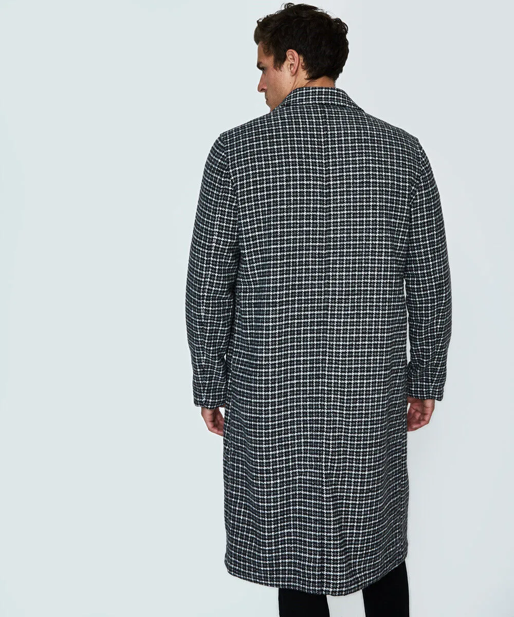 Arvust Cromer Car Coat Tartan Grey