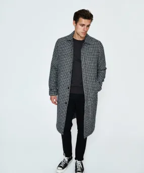 Arvust Cromer Car Coat Tartan Grey