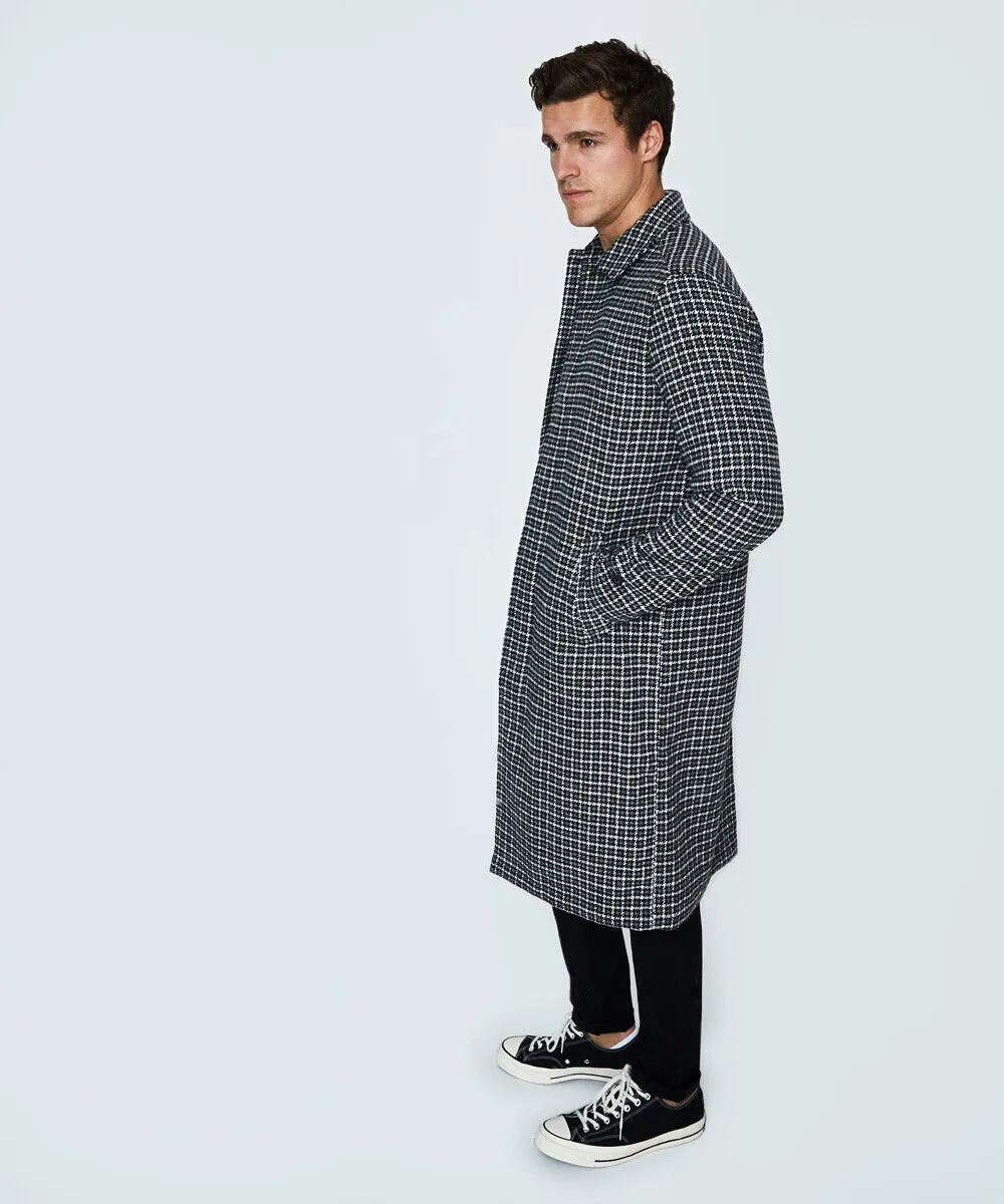 Arvust Cromer Car Coat Tartan Grey