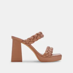 ASHBY Wide Platform Heels Caramel Stella | Caramel Heeled Sandals– Dolce Vita 6896309174338