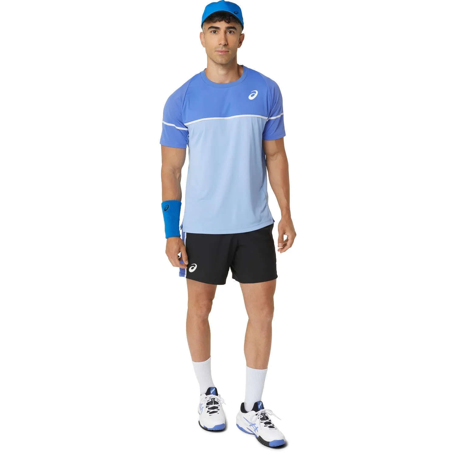 Asics T-Shirt Game SS Top Heren Blauw