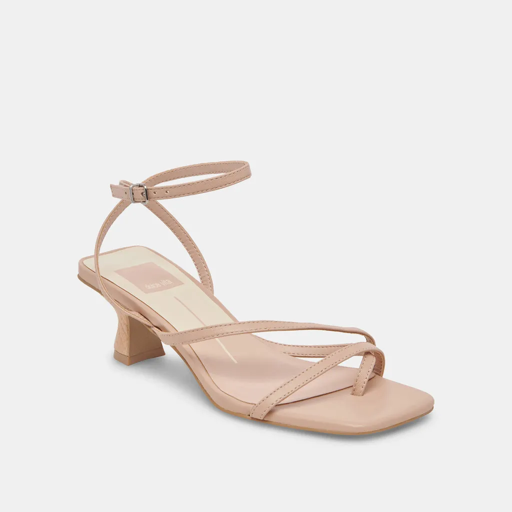 BAYLOR Heels Cream Leather Leather | Cream Leather Heeled Sandals– Dolce Vita 6869598601282