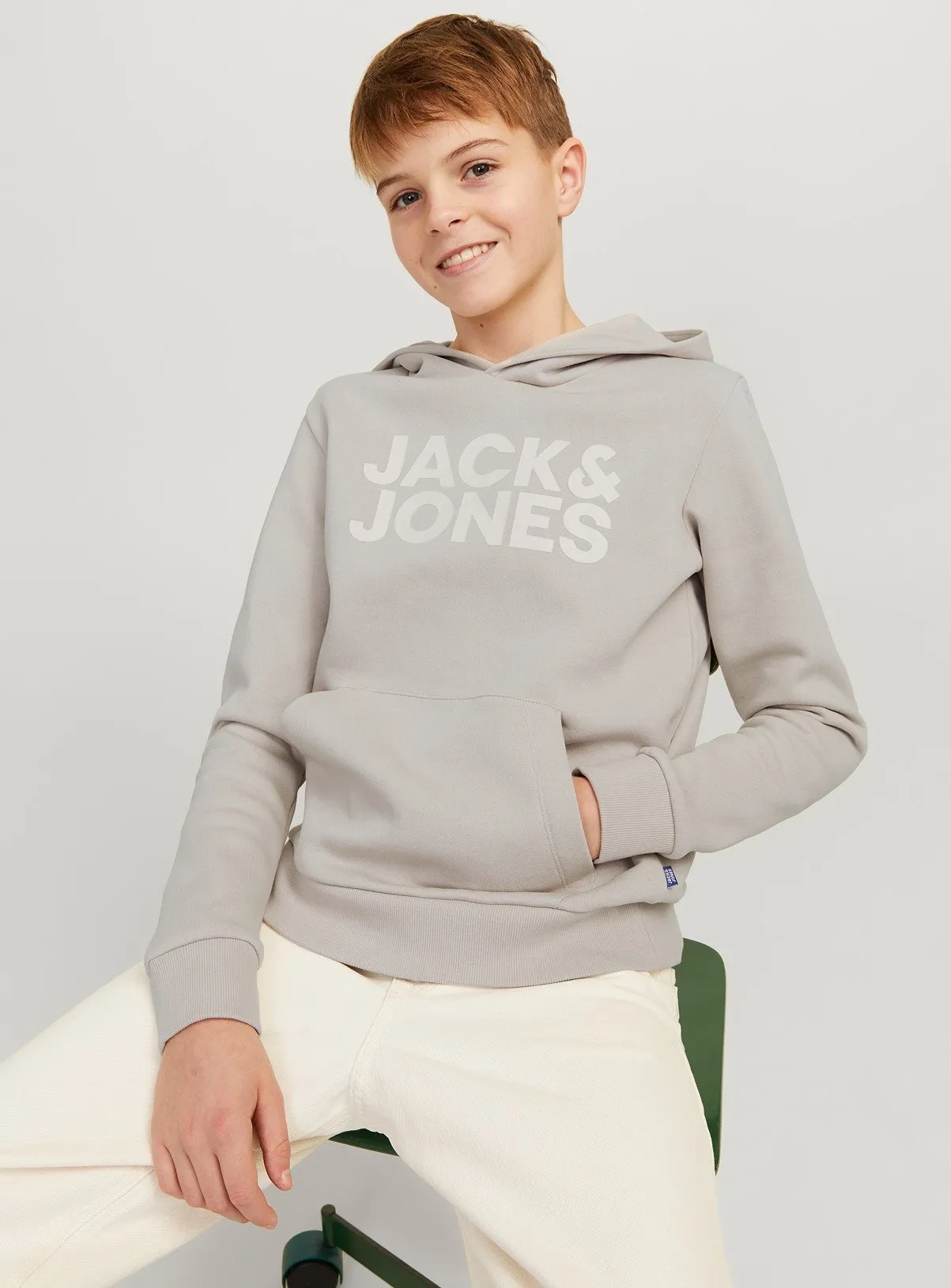 Buy JACK & JONES JUNIOR Logo Hooded Sweatshirt 8 years | Jumpers and hoodies | Tu