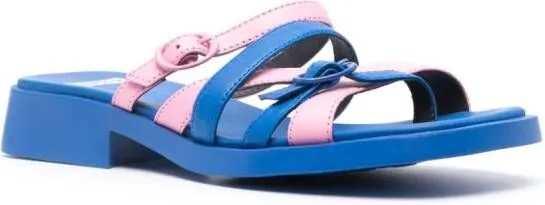 Camper Dana Twins 30mm two-tone leather sandals Blue