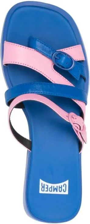 Camper Dana Twins 30mm two-tone leather sandals Blue