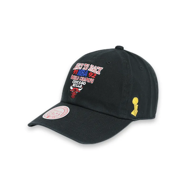 [CBUBLCK] Chicago Bulls Black Men's Dad Hat