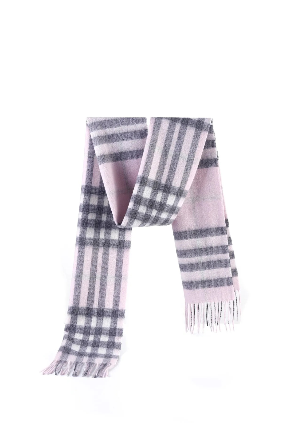 DC Milan Ivory Check Lambswool Scarf