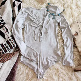 Dixon Cozy Bodysuit in Gray