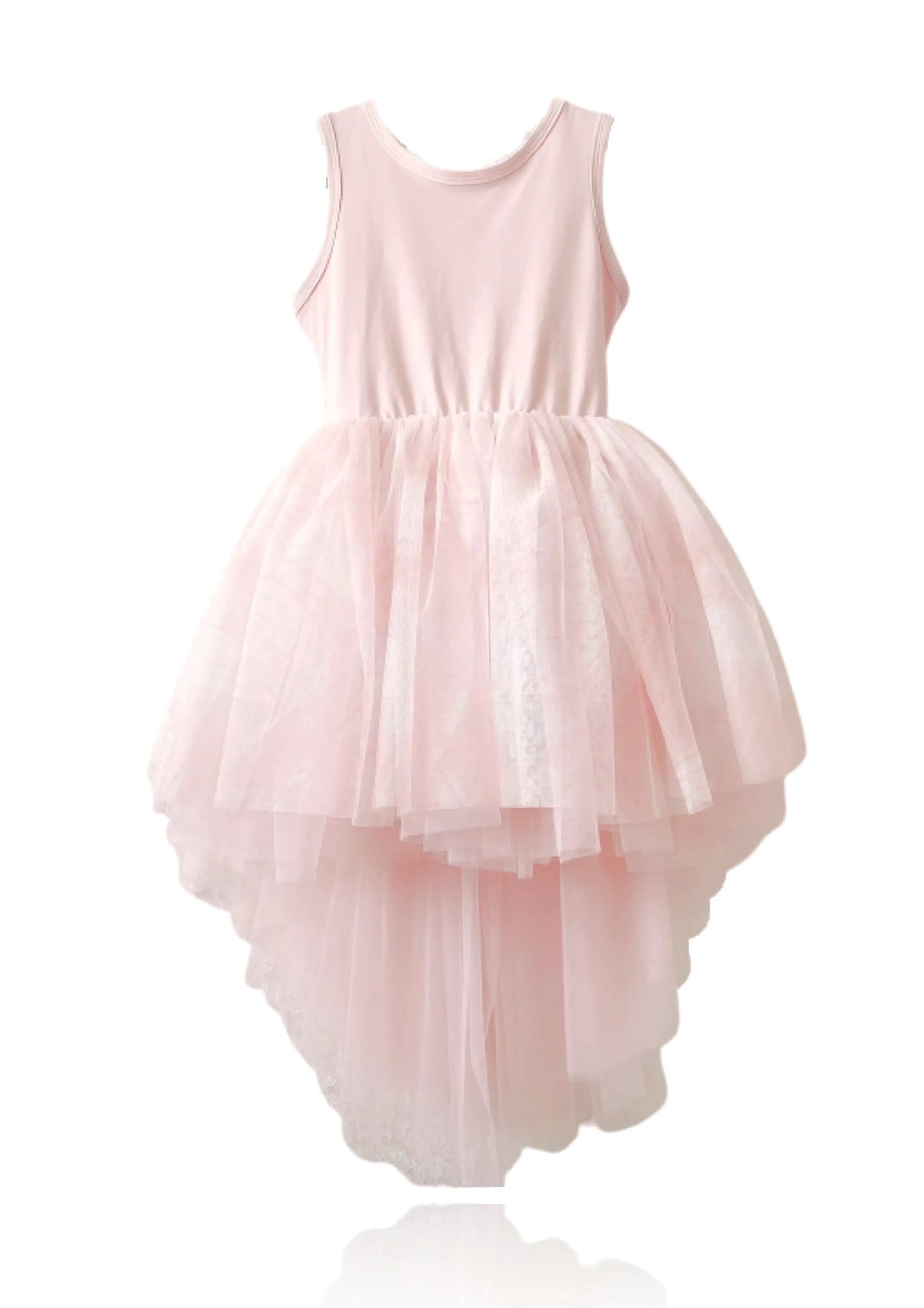 DOLLY DREAMY SKY HIGH-LOW TUTU DRESS pink clouds 