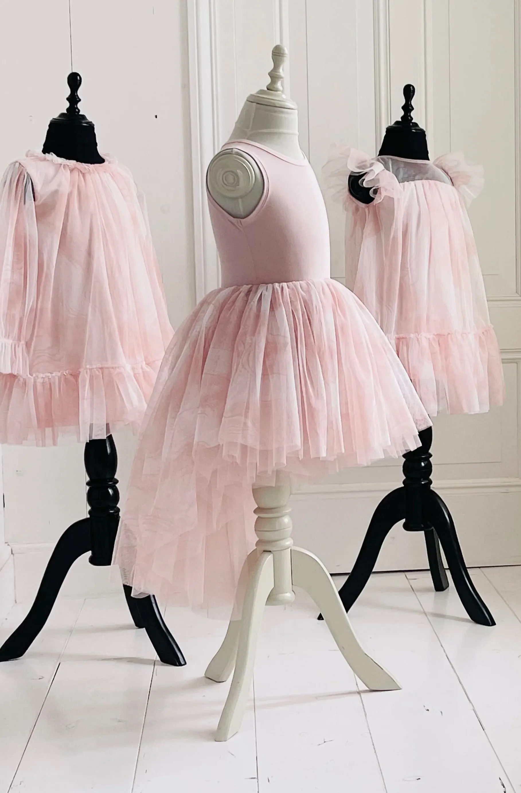 DOLLY DREAMY SKY HIGH-LOW TUTU DRESS pink clouds 