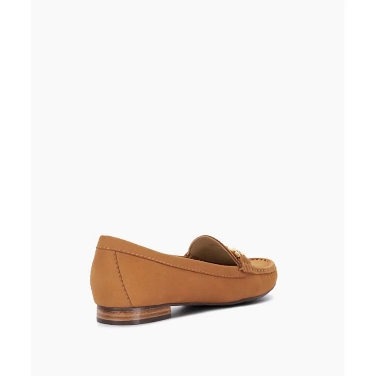 DUNE LONDON Glenniee Suede Snaffle Trim Loafers - Brown