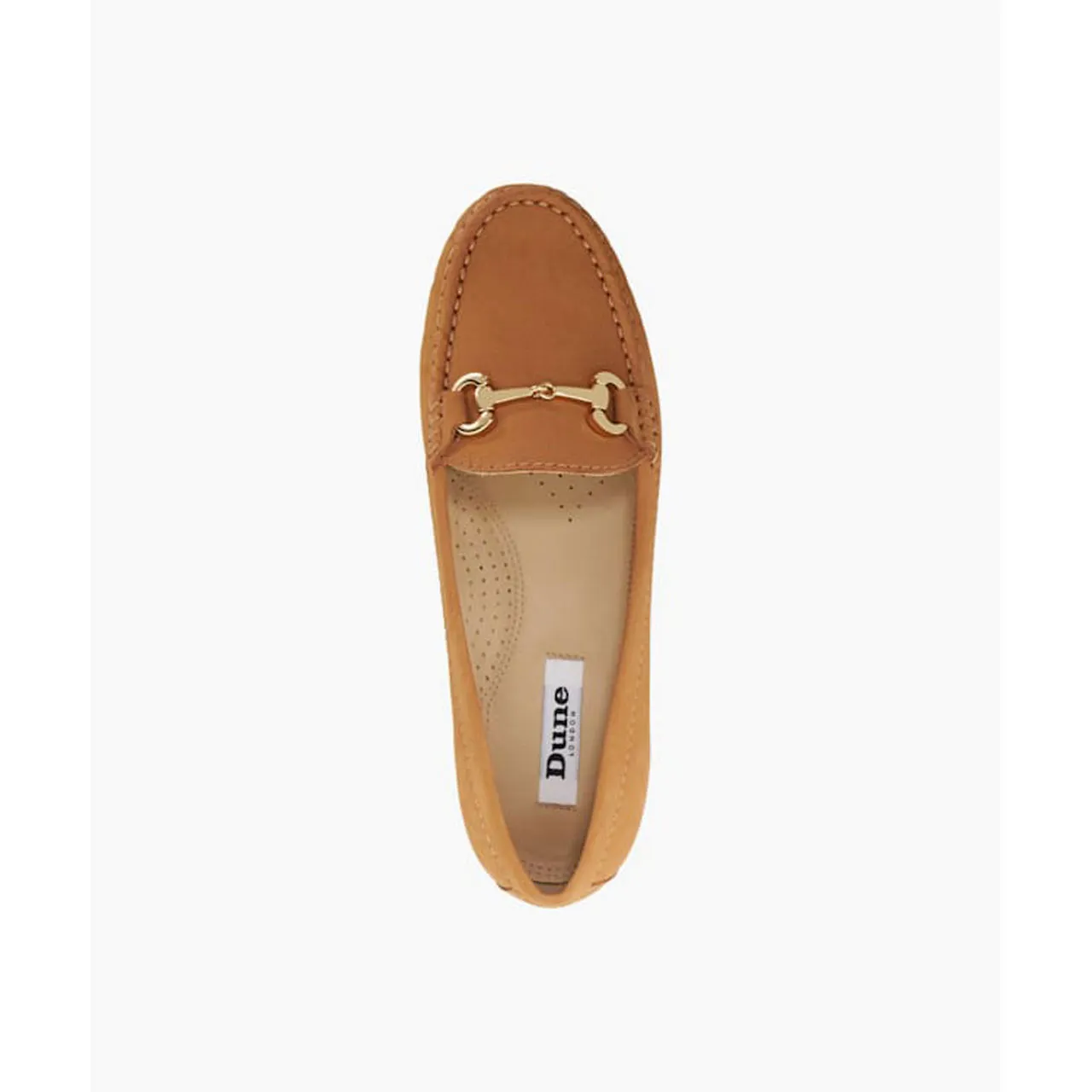 DUNE LONDON Glenniee Suede Snaffle Trim Loafers - Brown