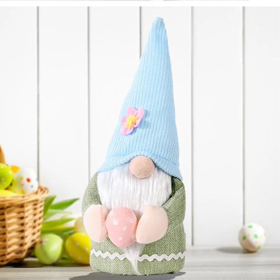 Easter Knitted Hat Faceless Doll