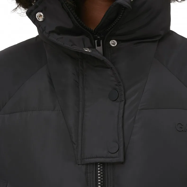 GANNI Tech Puffer Oversized Coat (Phantom)