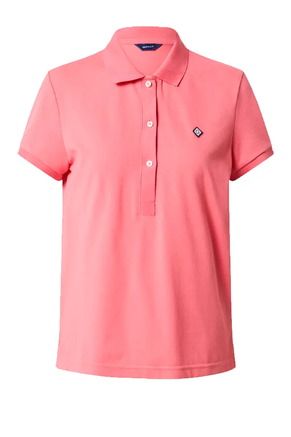 GANT Women Shield Logo Polo Rose