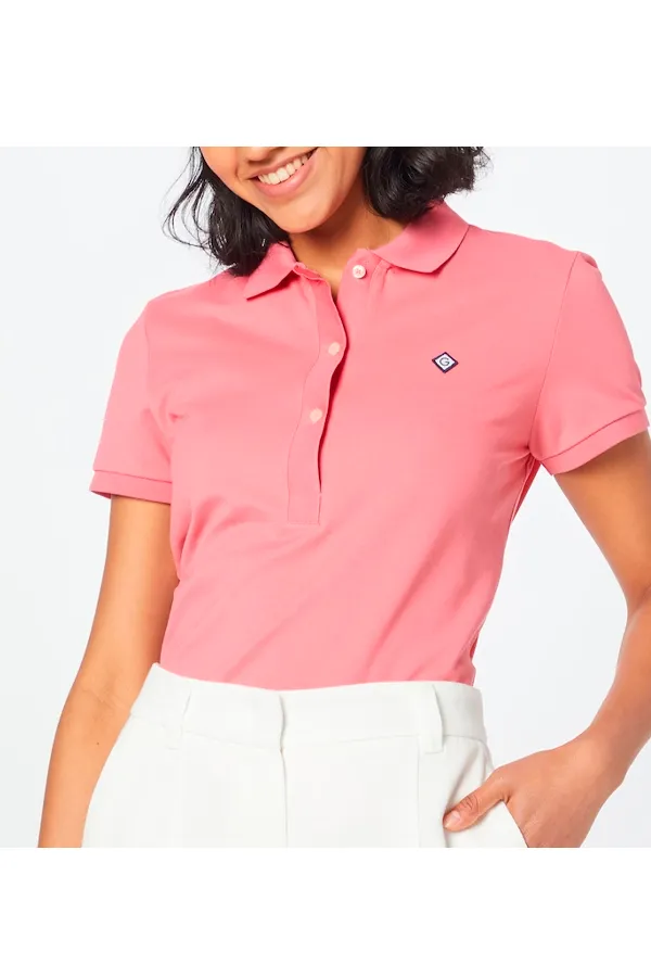 GANT Women Shield Logo Polo Rose