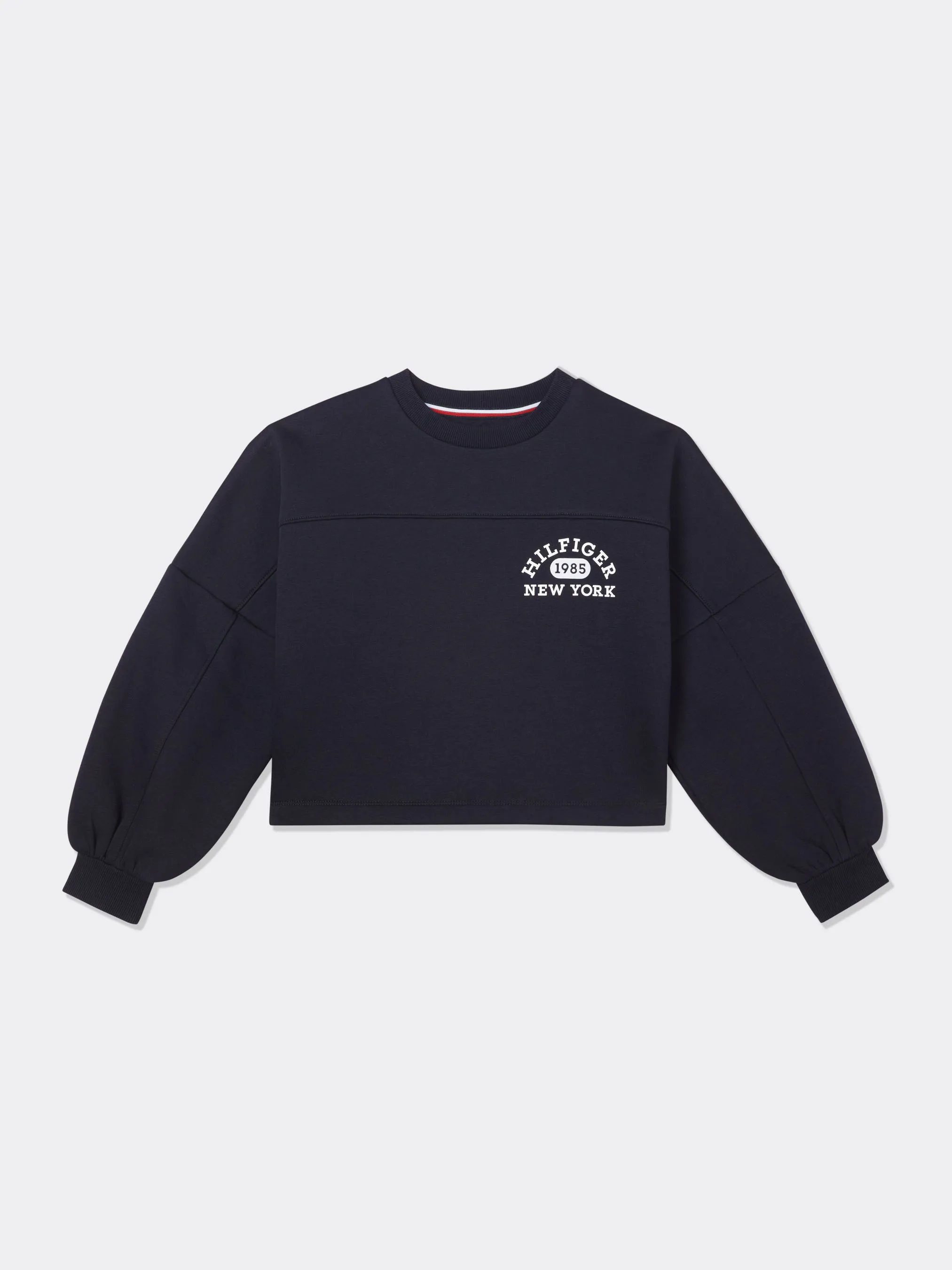 Girls 3-7 Varsity Logo Relaxed Crew Neck Sweatshirt | Sweatshirts & Hoodies | Tommy Kids