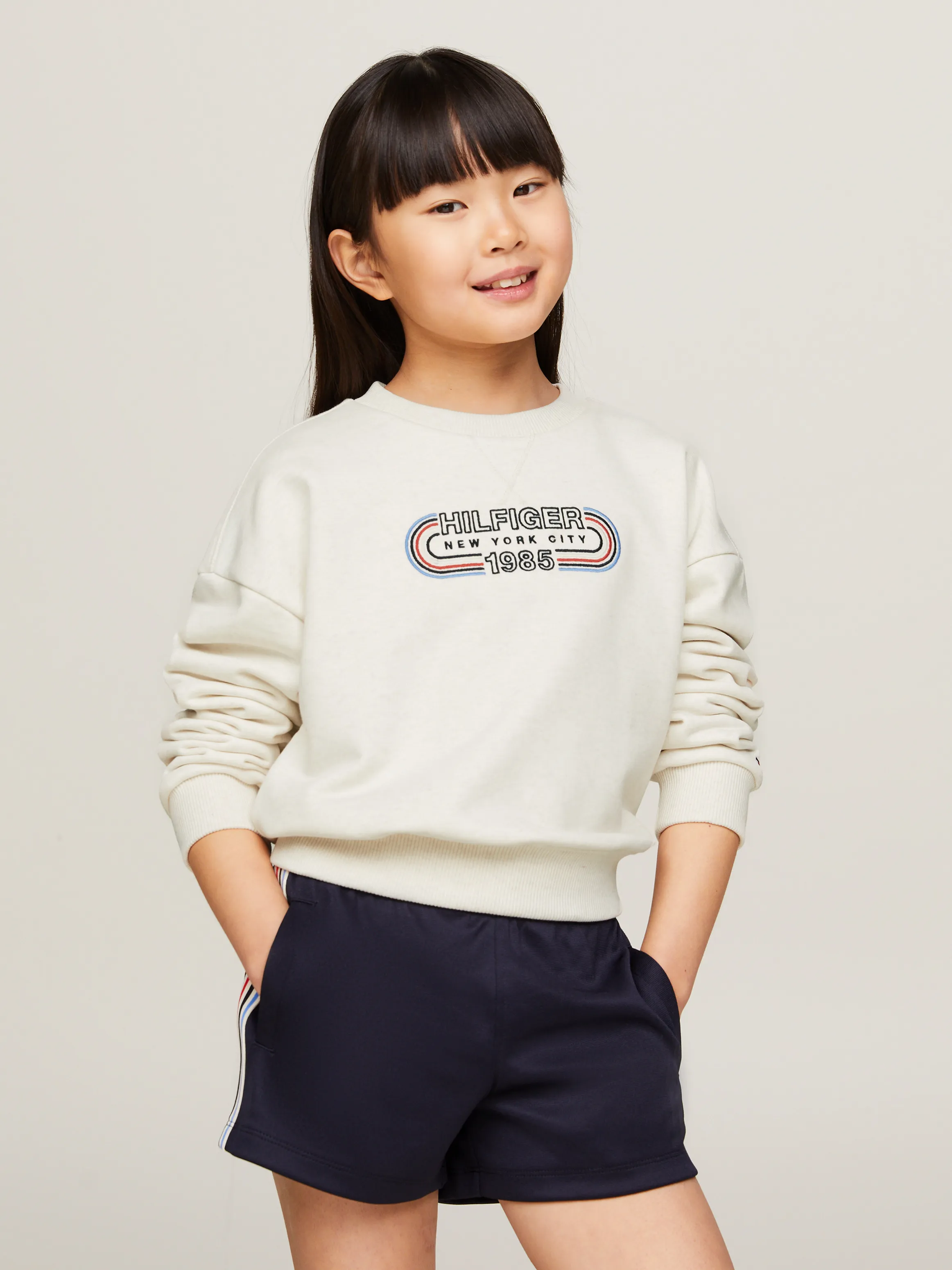 Girls 8-16 1985 Collection Archive Track Logo Relaxed Sweatshirt | Sweatshirts & Hoodies | Tommy Kids