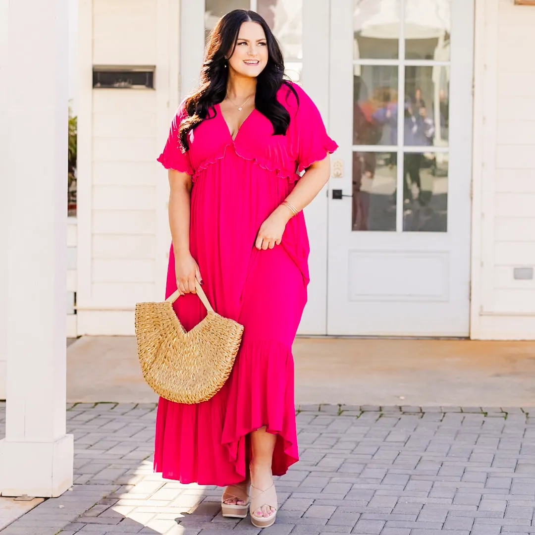 Help Me Find Love Dress, Fuchsia