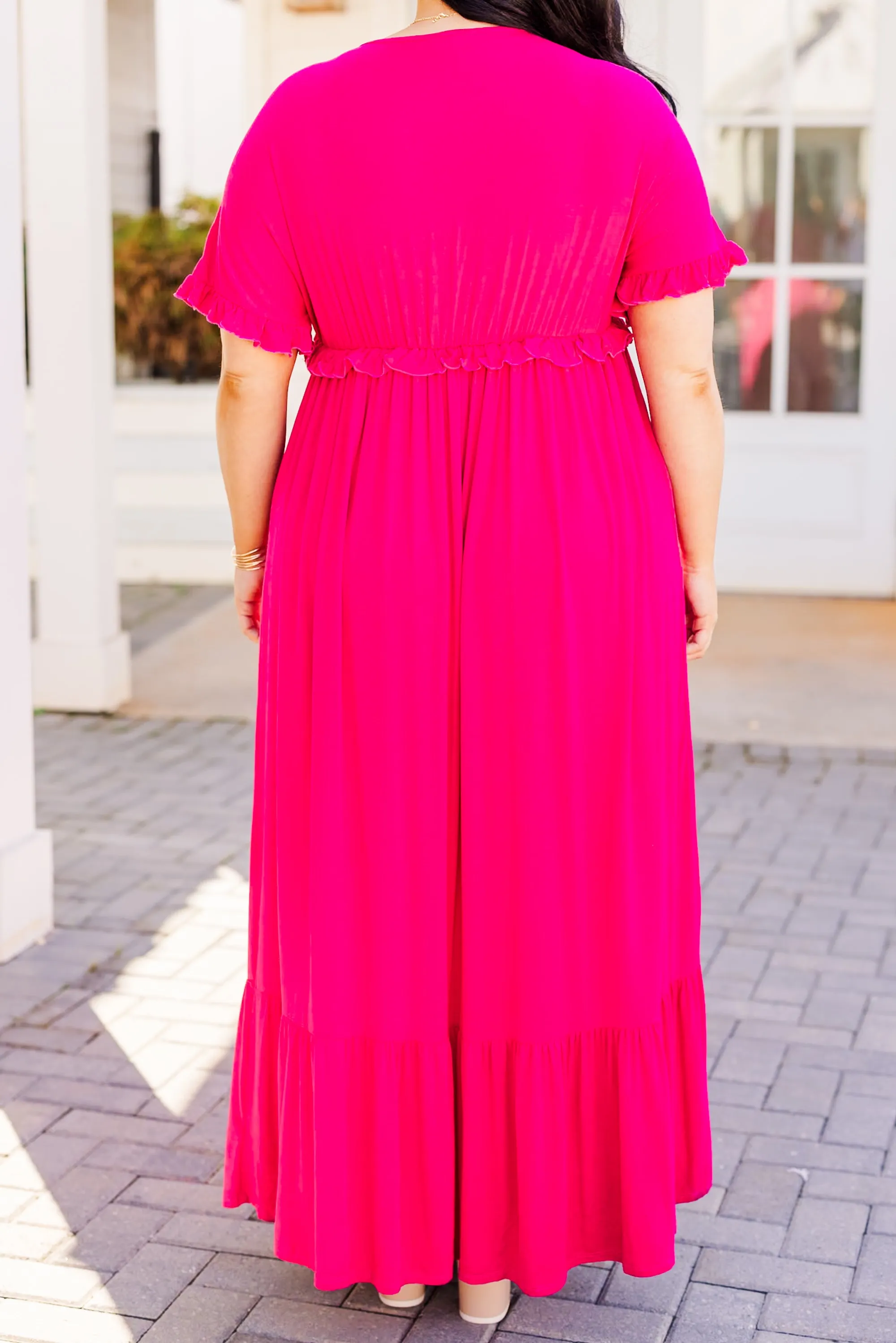 Help Me Find Love Dress, Fuchsia