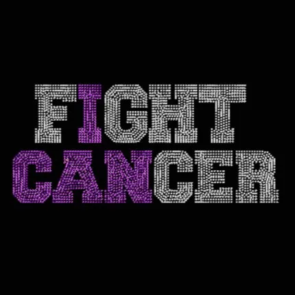 I CAN Fight Cancer Rhinestone Transfer