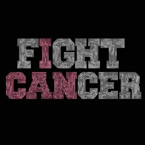 I CAN Fight Cancer Rhinestone Transfer