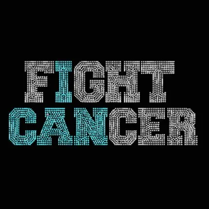 I CAN Fight Cancer Rhinestone Transfer