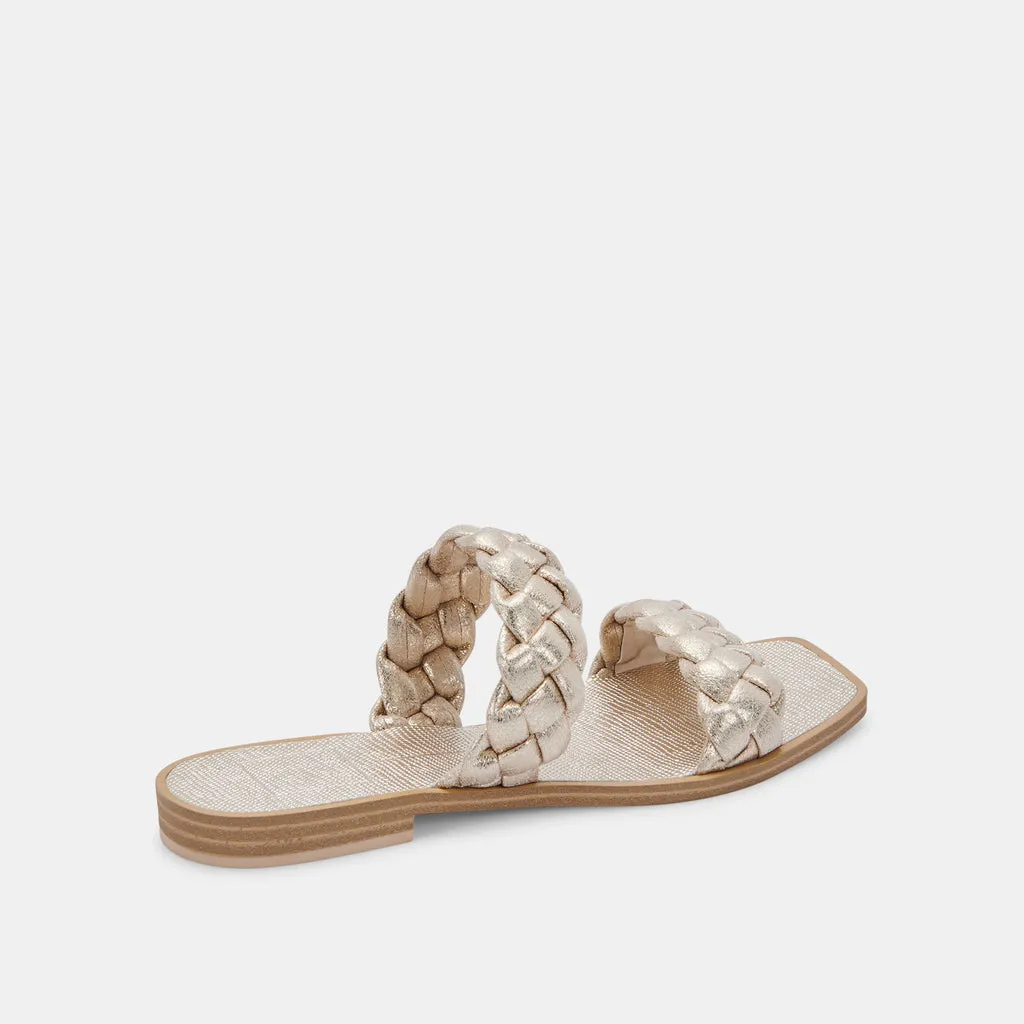 INDY SANDALS LIGHT GOLD METALLIC STELLA– Dolce Vita 6680326373442