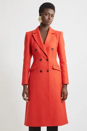 Italian Wool Fitted Coat | Karen Millen