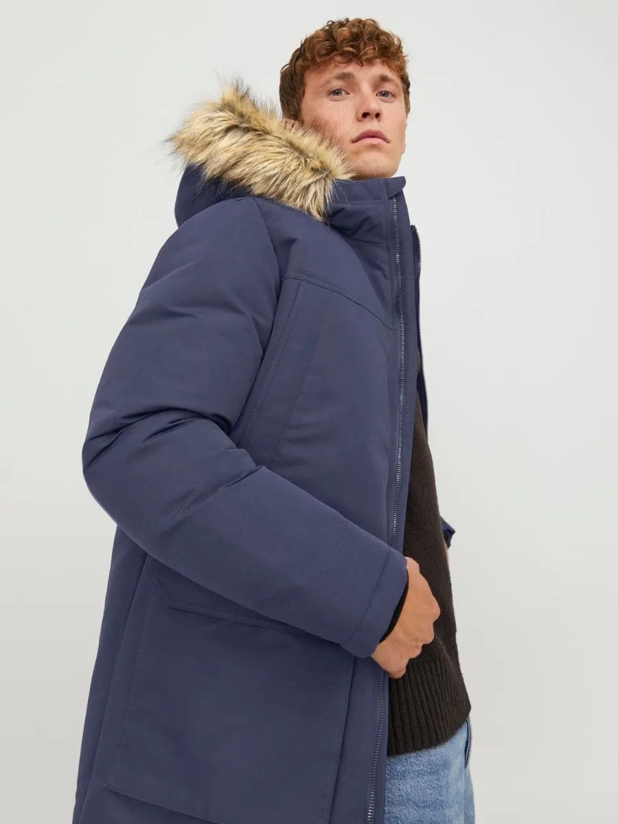 Jack & Jones Wing Parka Jacket Navy Blazer