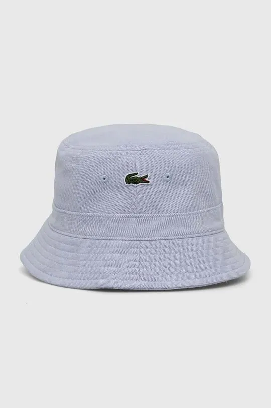 Lacoste cotton hat blue color