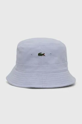 Lacoste cotton hat blue color