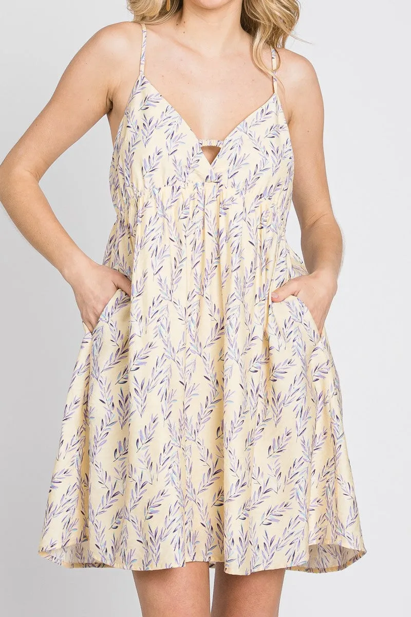 LAVENDER FIELDS BABYDOLL DRESS