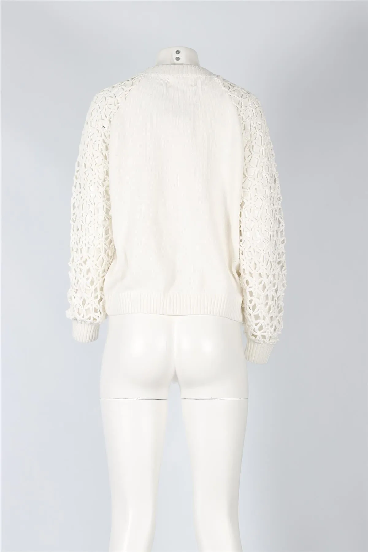 LES TRICTOS DE LA IVORY COTTON SWEATER UK 10-12