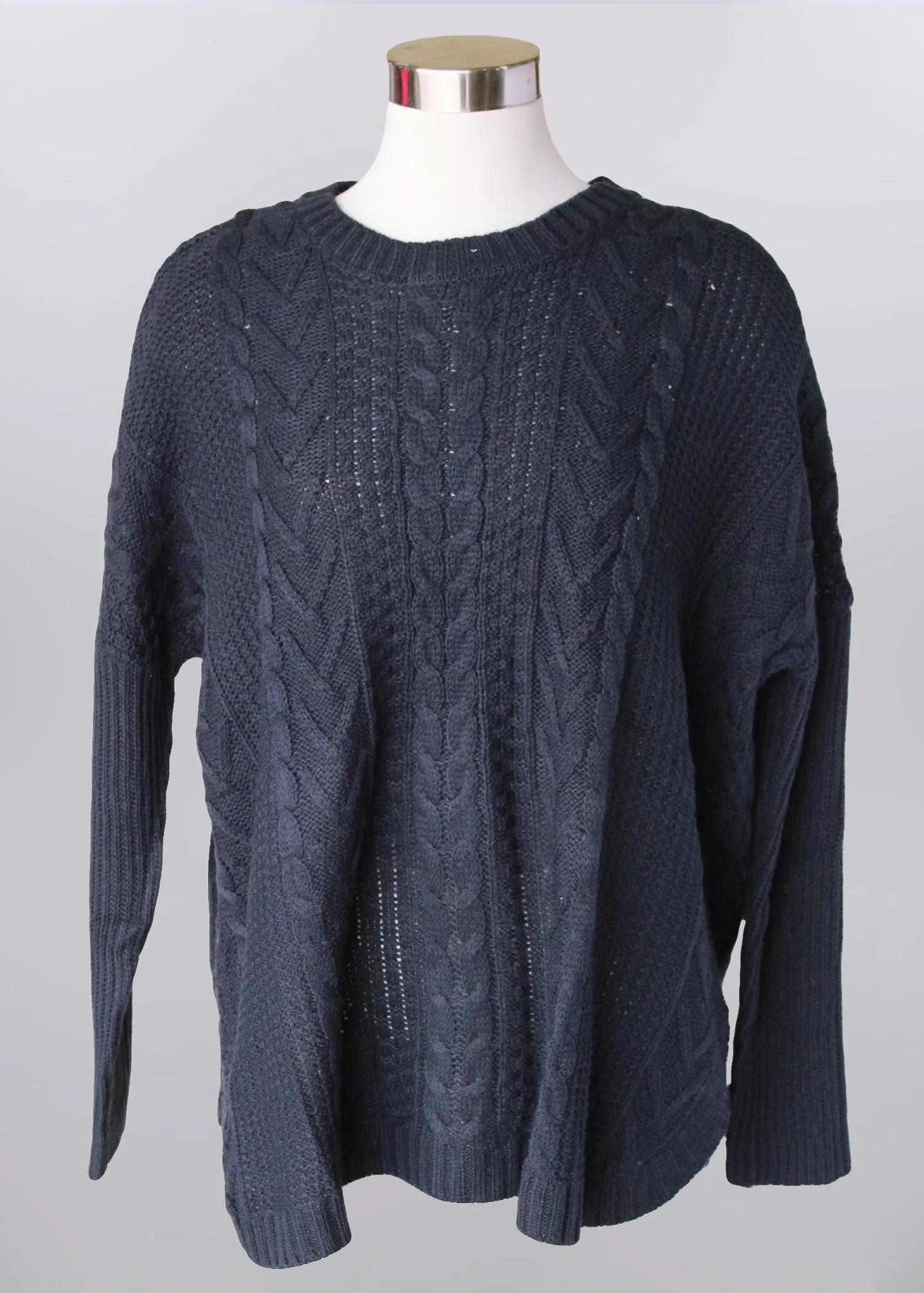 Long Sleeve Cable Knit Sweater