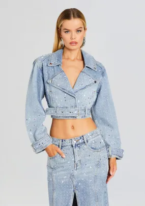 Marcie Embellished Denim Jacket