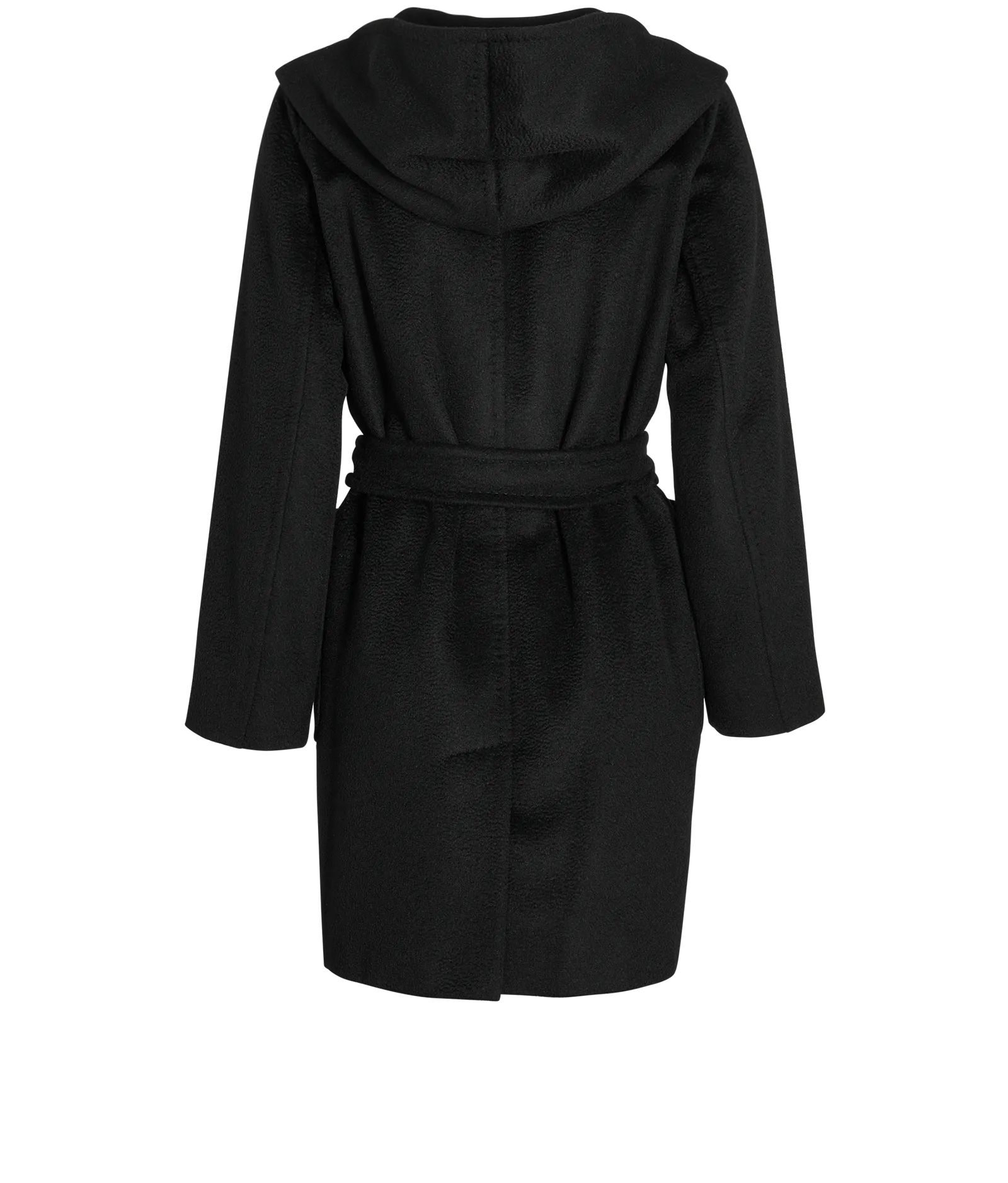 Max Mara Belted Coat With Hood