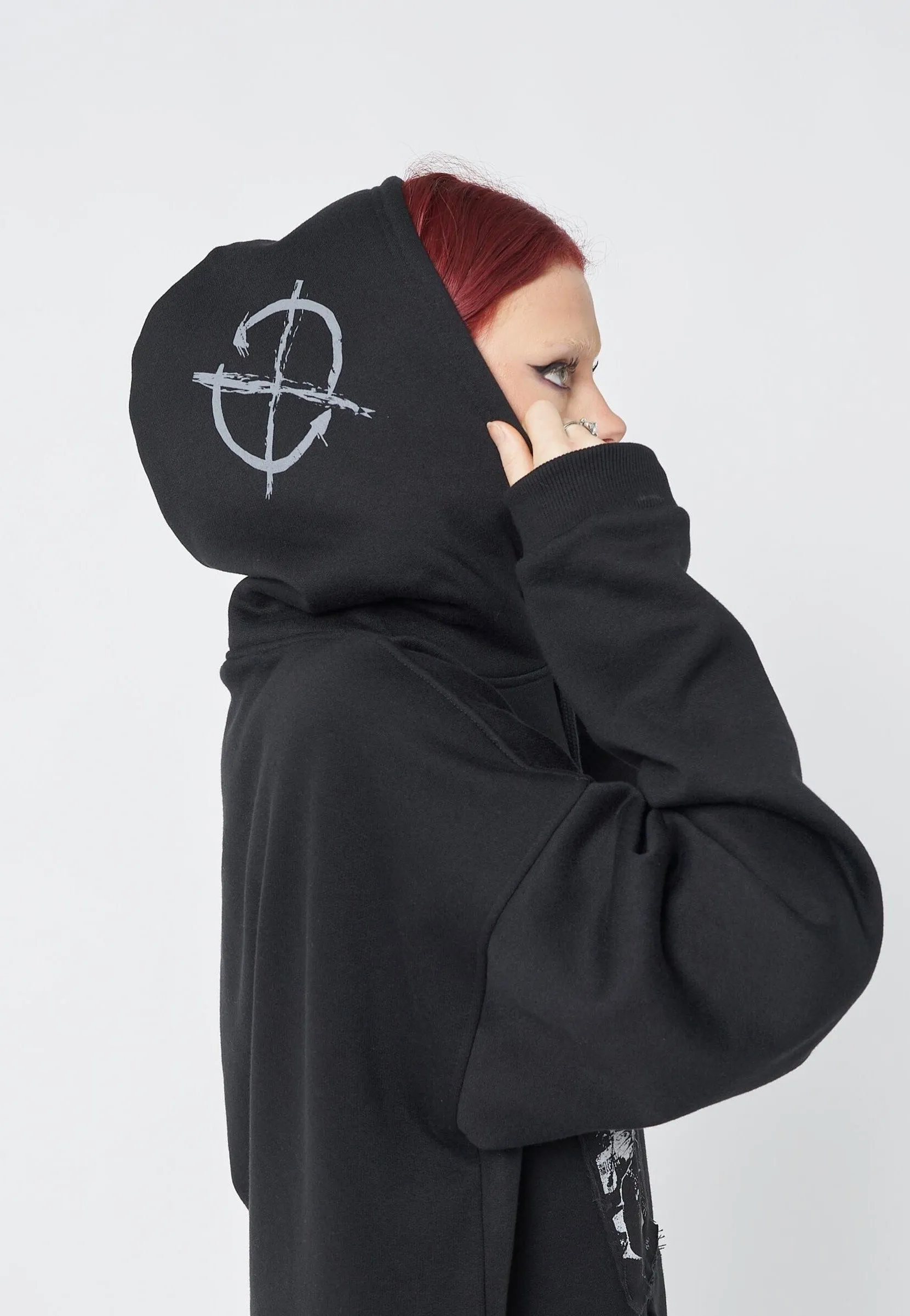 Minga London - Troublemaker Patches Black - Hoodie