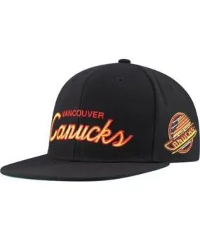 Mitchell & Ness Men's NHL Vancouver Canucks Core Team Script 2.0 Snapback Hat