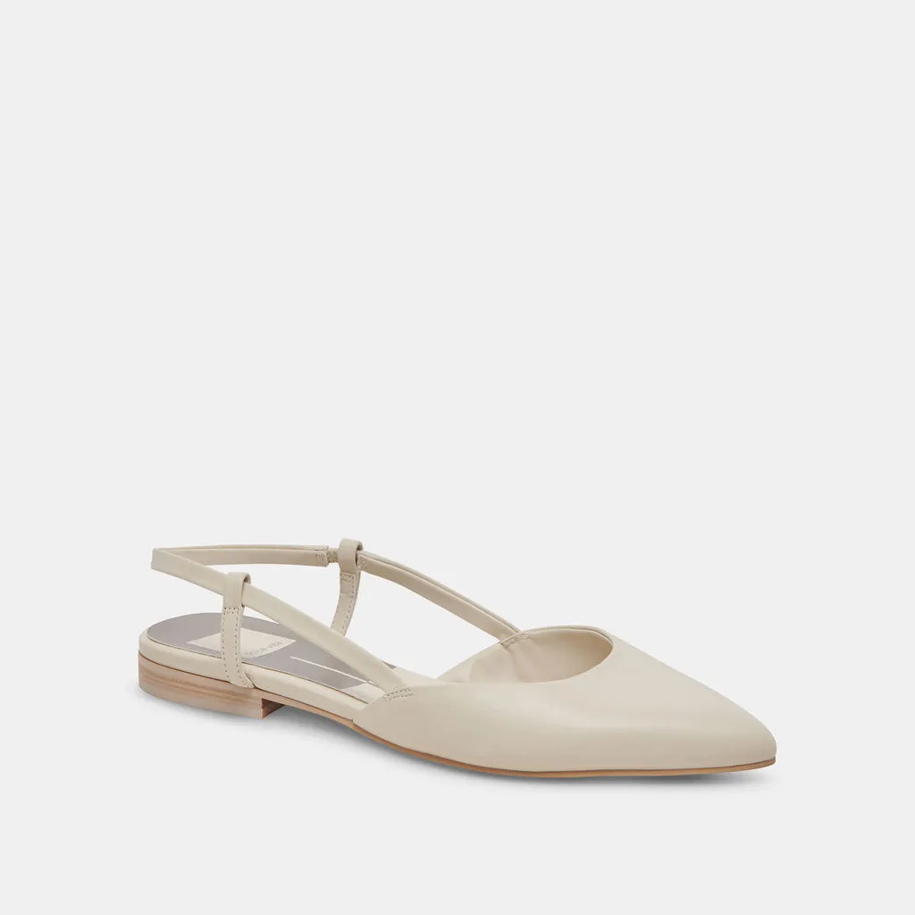 NARAH FLATS IVORY LEATHER– Dolce Vita 6943527731266