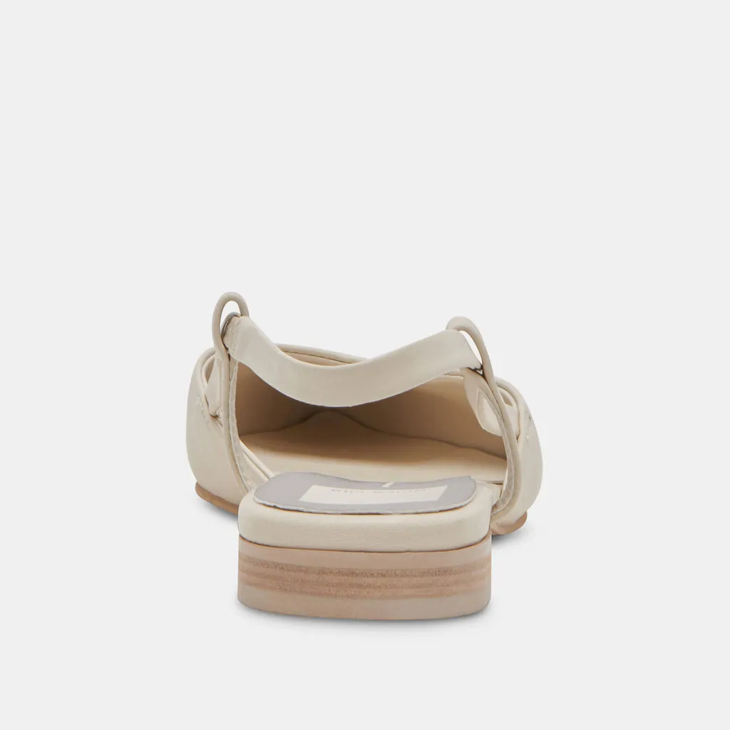 NARAH FLATS IVORY LEATHER– Dolce Vita 6943527731266