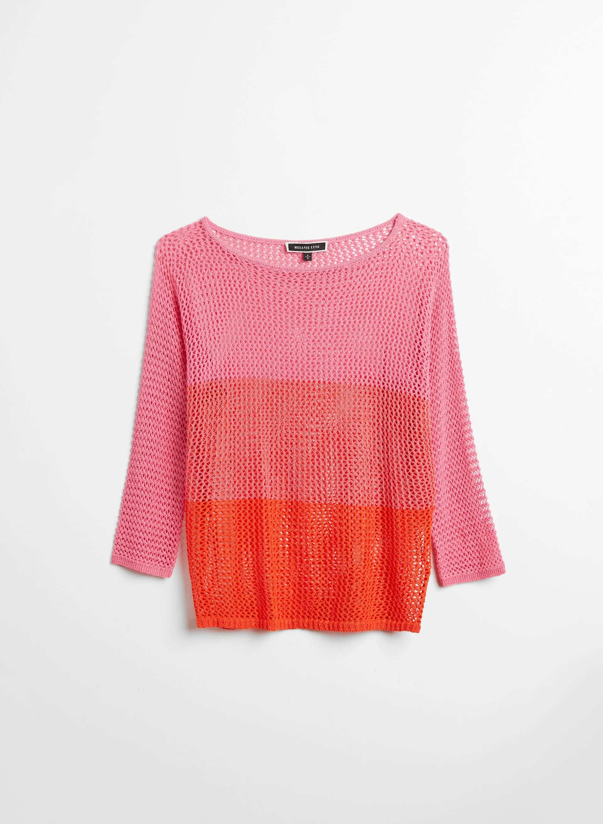 Open Weave Gradient Sweater