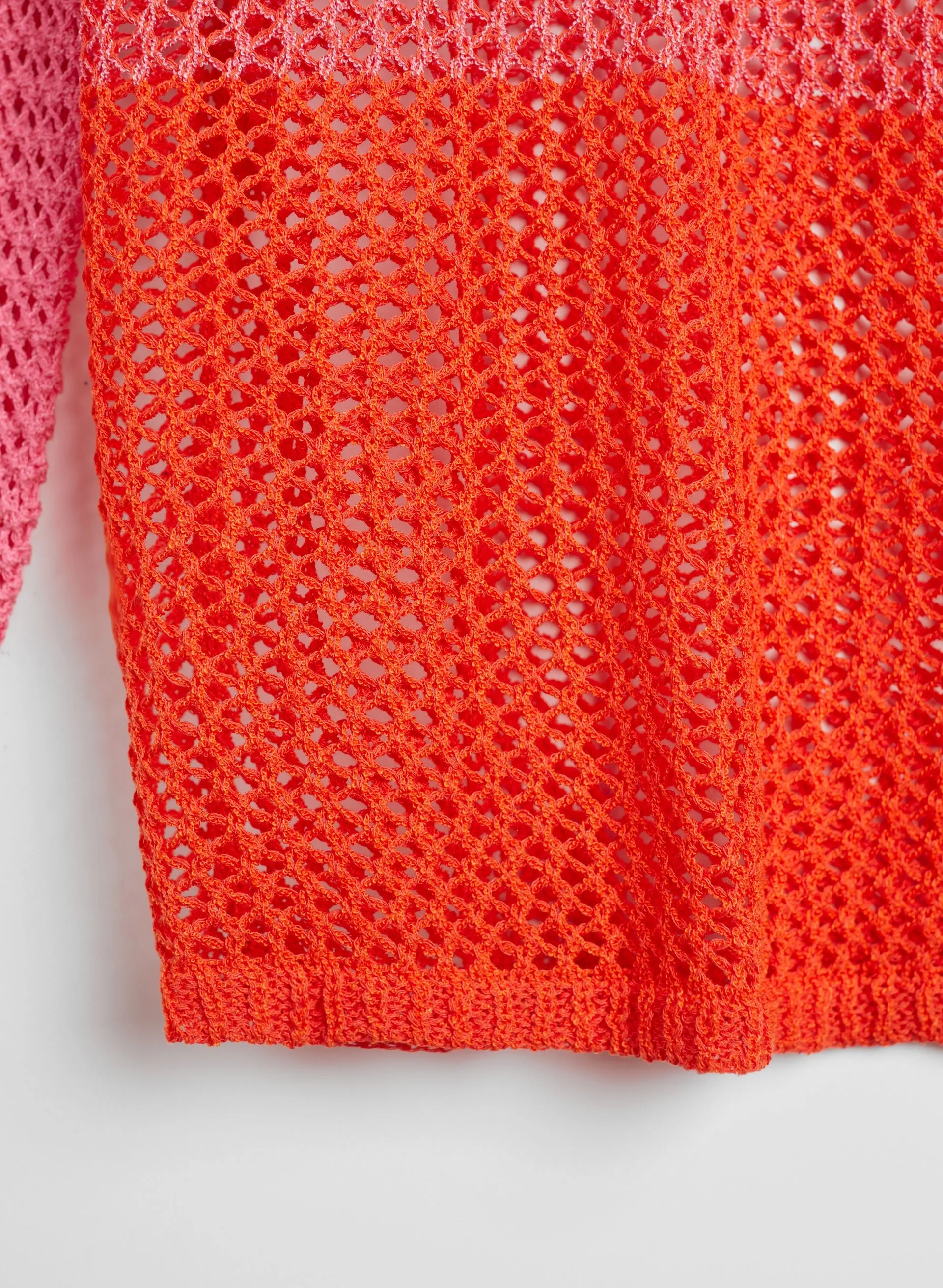 Open Weave Gradient Sweater