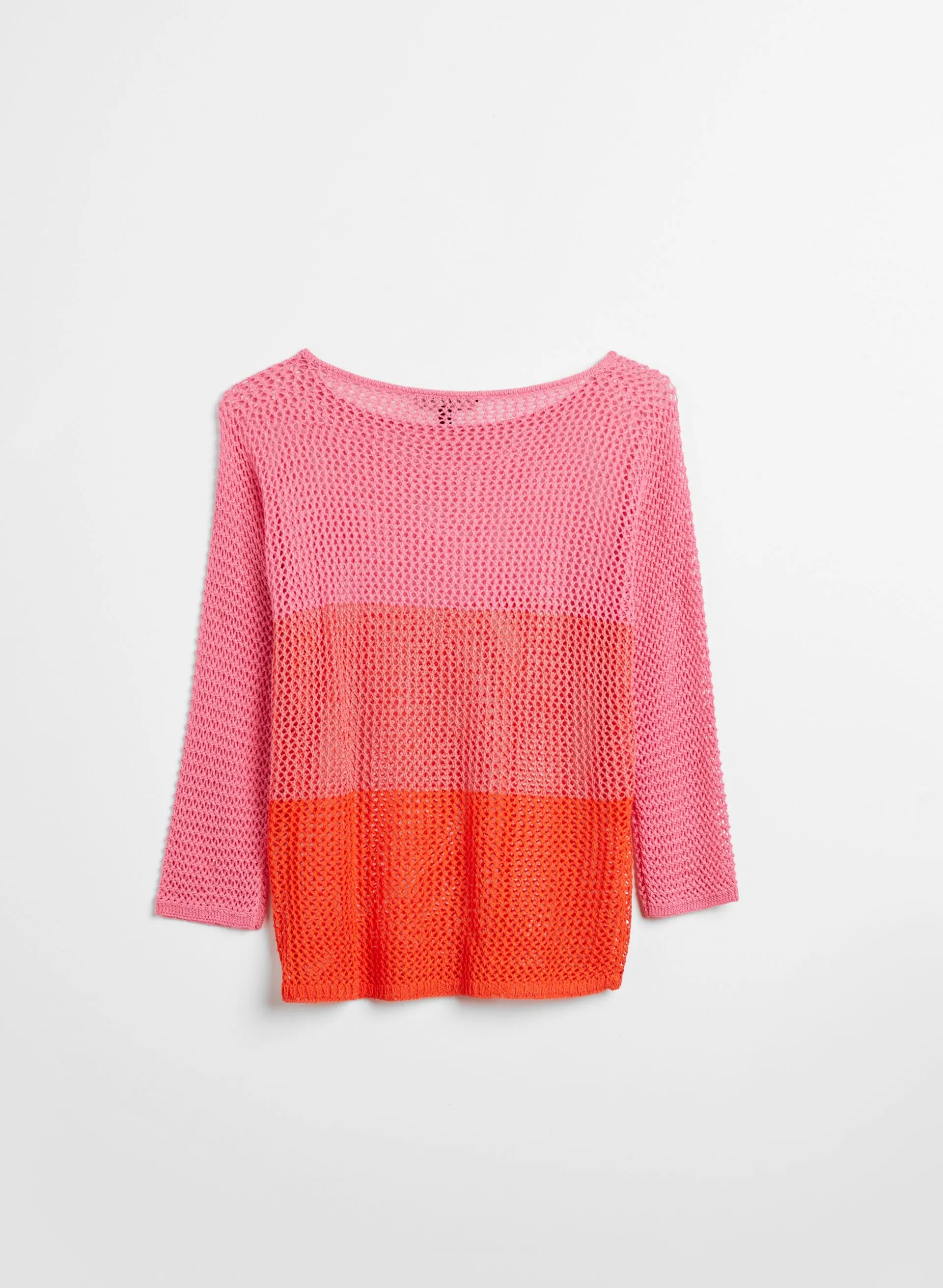 Open Weave Gradient Sweater